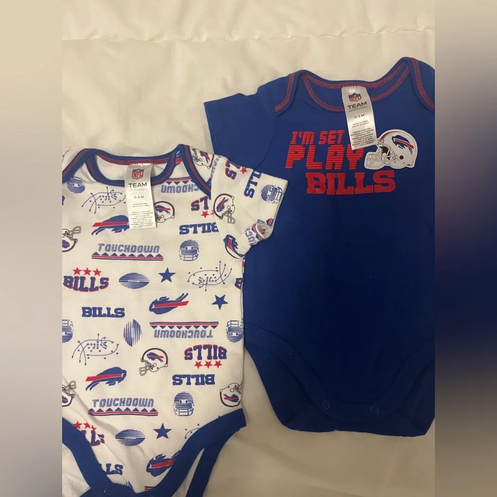 NFL Buffalo Bills Football Baby Onesie Bodysuits